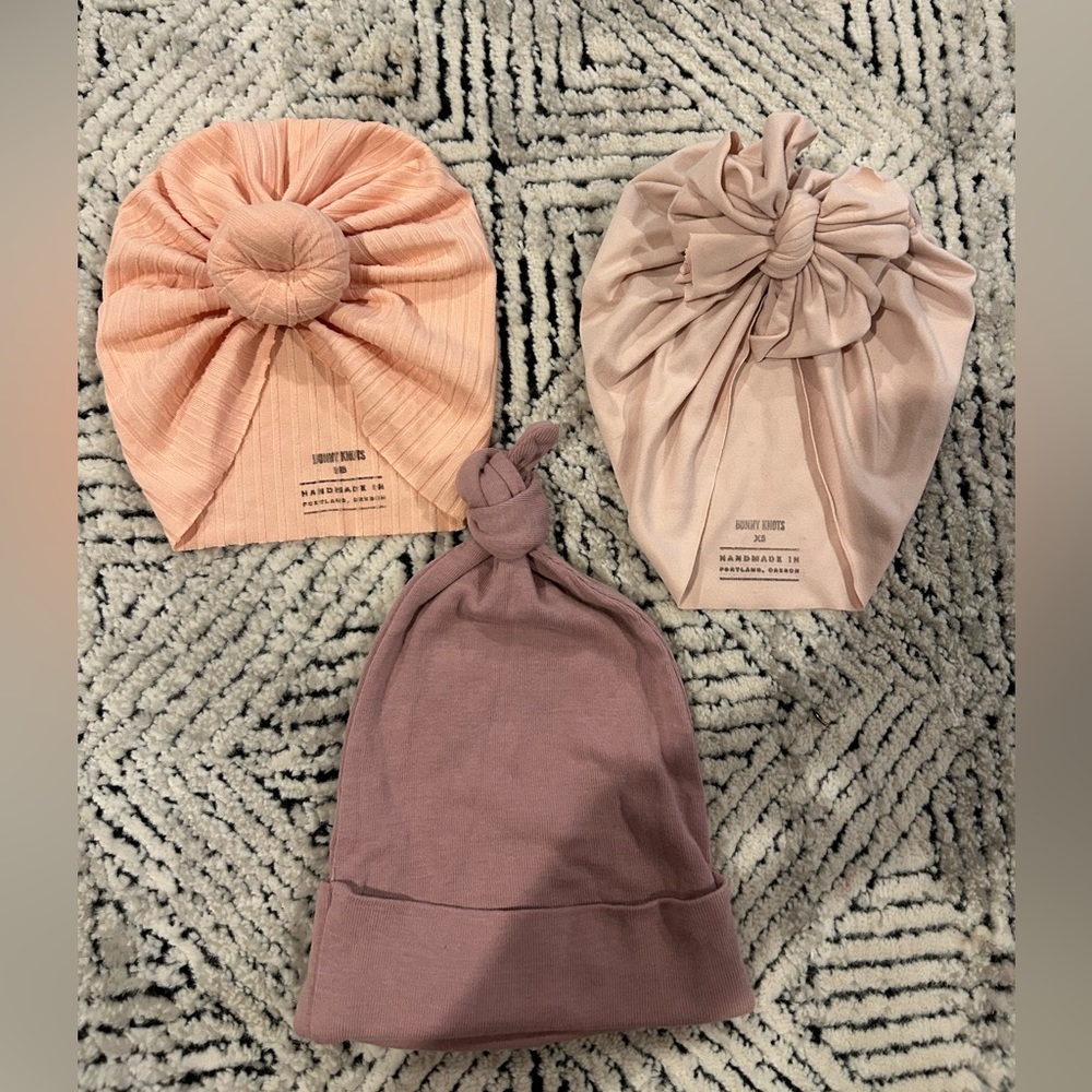 Bunny knot turban/ headwrap and Kate Quinn elf hat